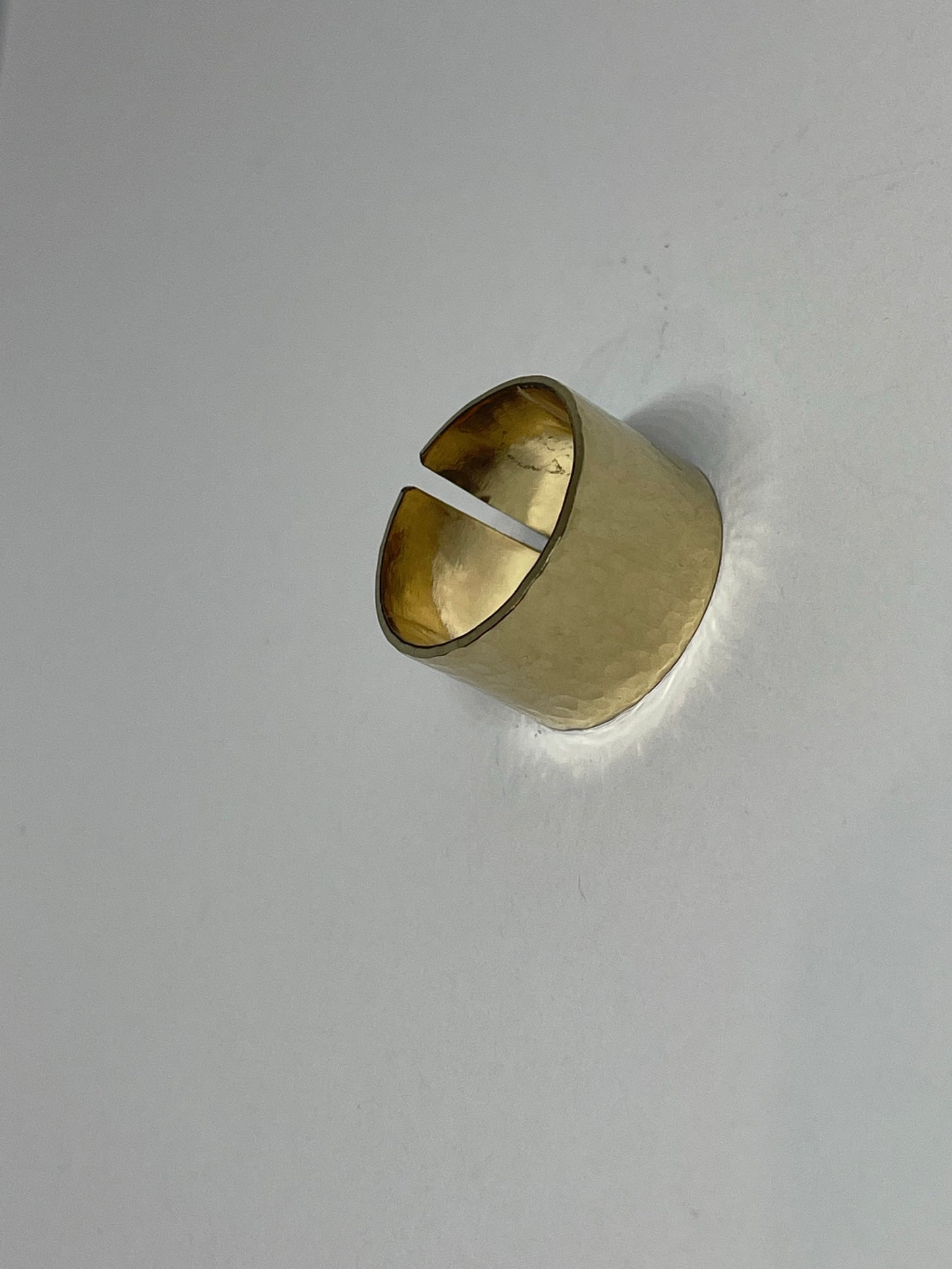 Cuff ring 1/2 inch wide, 14 karat gold filled