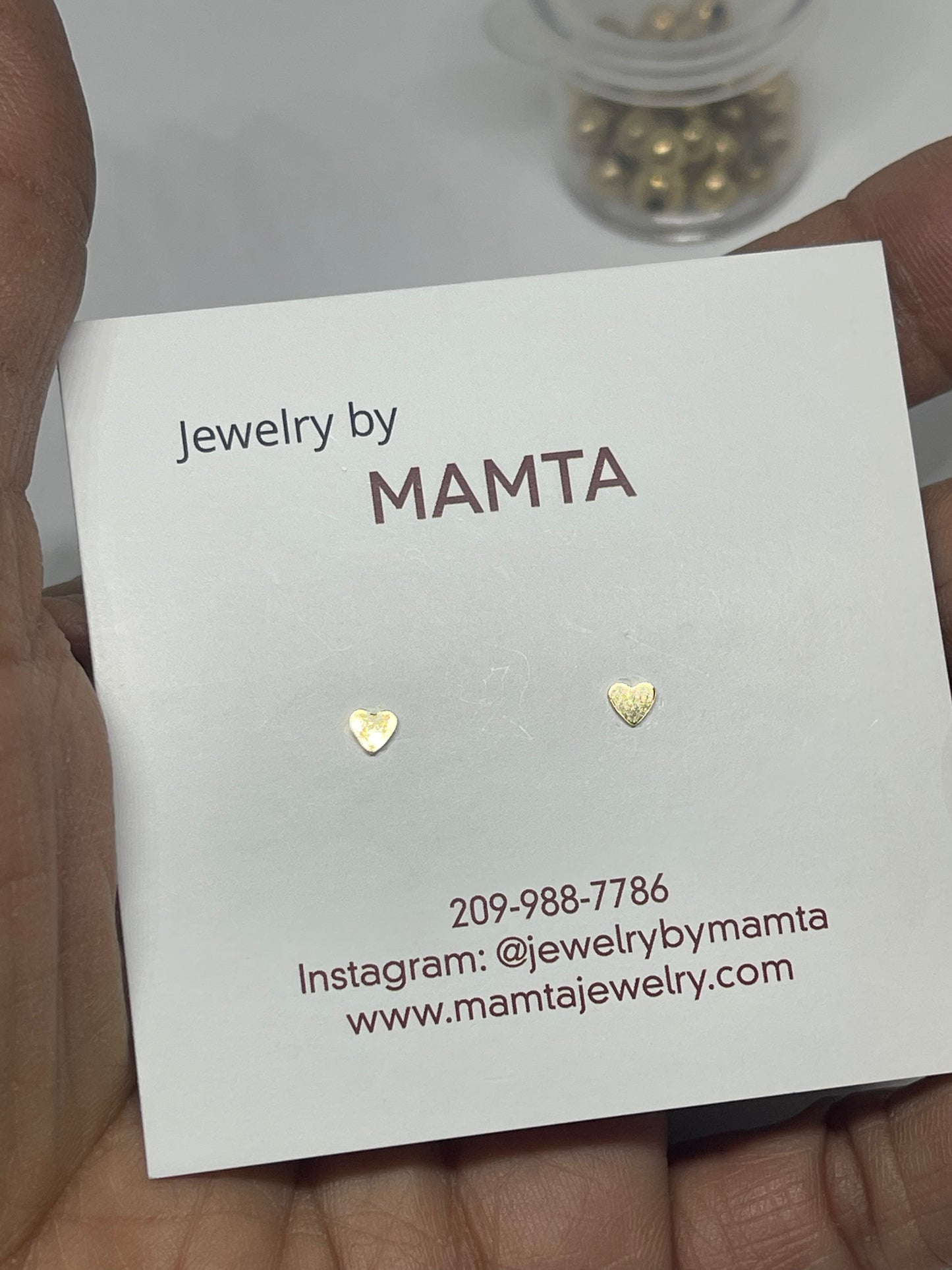 Tiny Heart Earrings