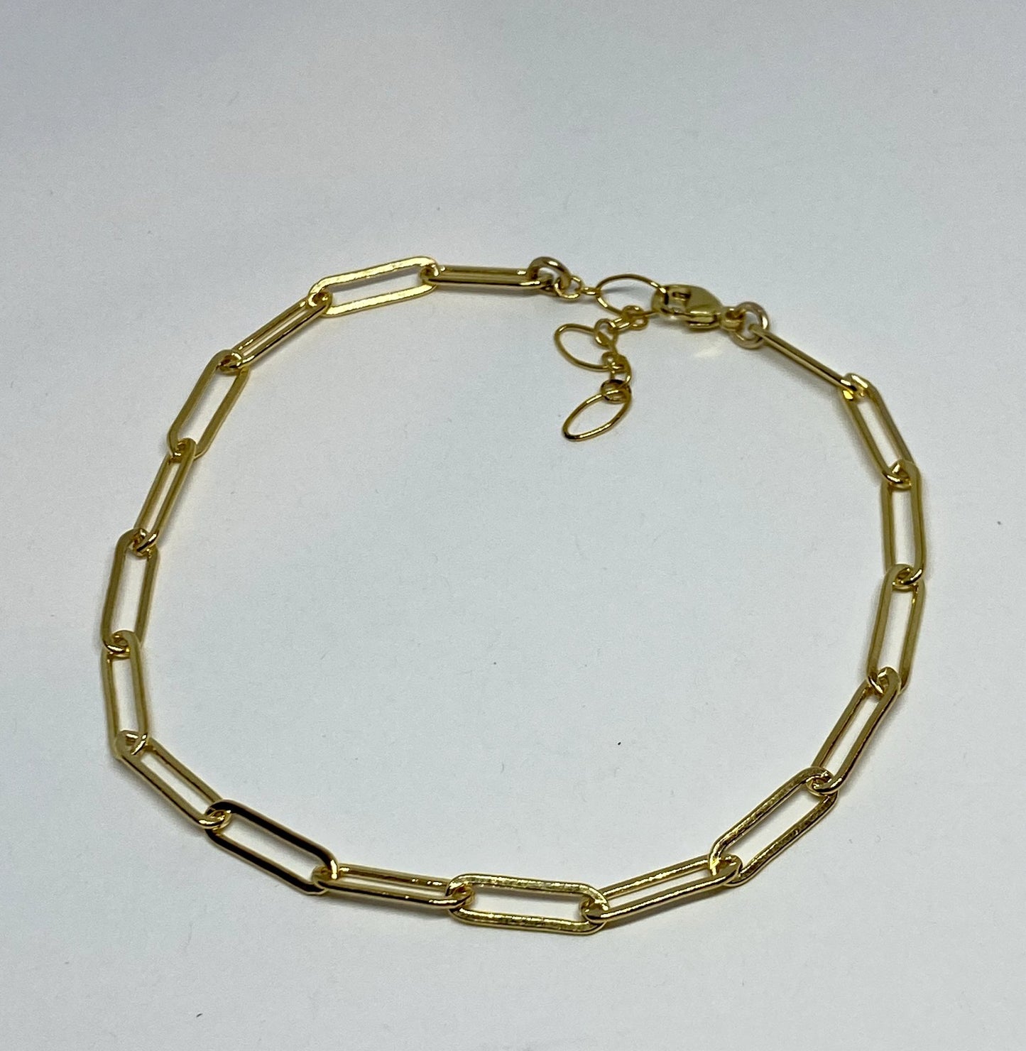 3.8mm Rectangular Link Anklet