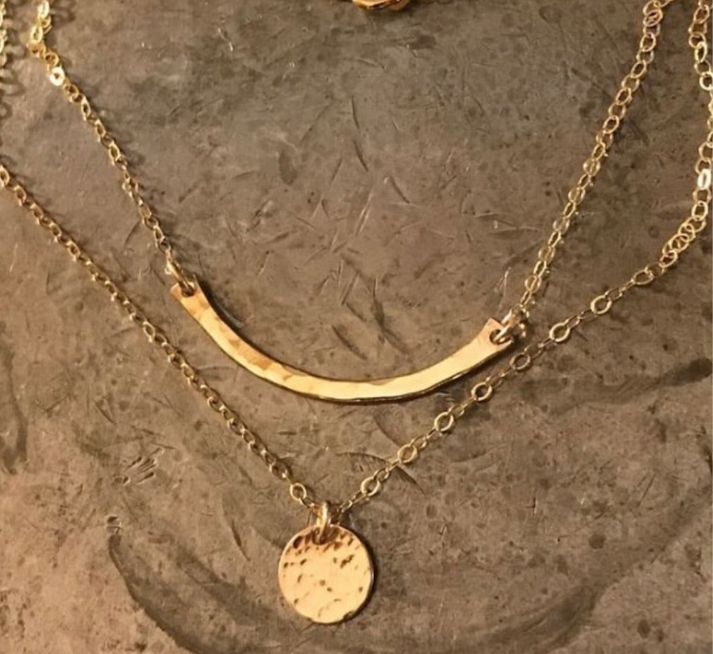 12mm Disc necklace with sturdy chain - Main Image