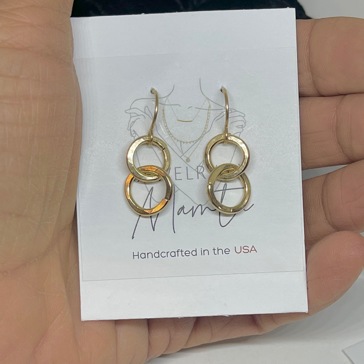 Two tone earrings
