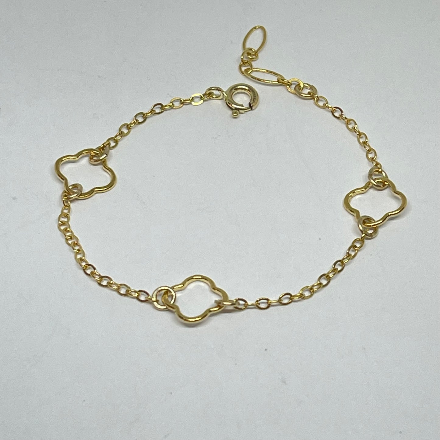 Clover bracelet 14 karat gold filled