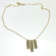 Load image into Gallery viewer, Mom’s Rectangular Charm with DOB Necklace
