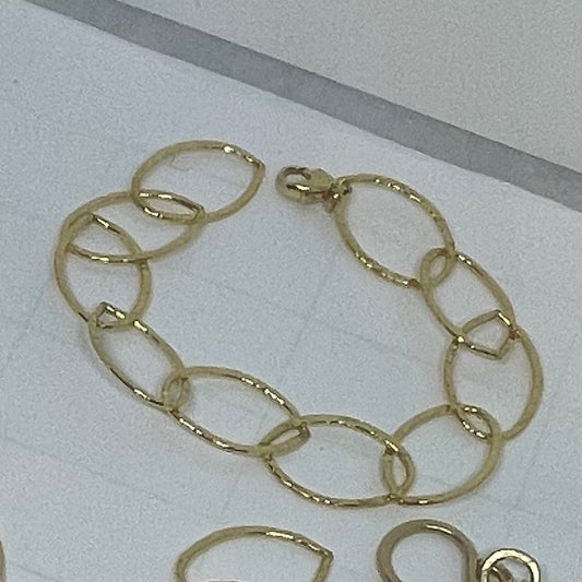 Textured Oval Link bracelet