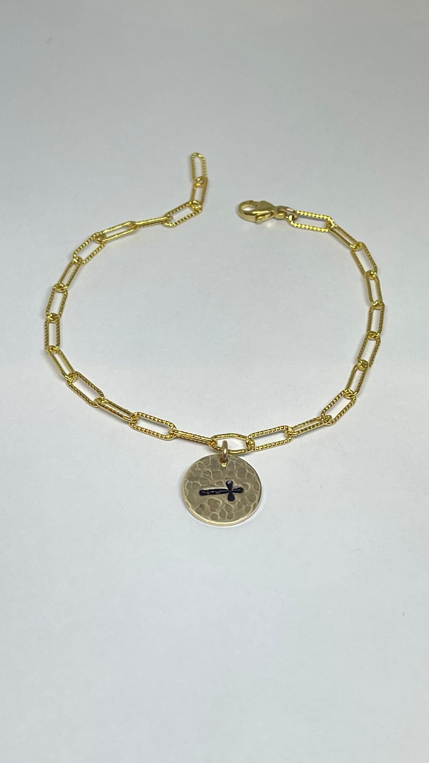 Mom/daughter bracelet with durable figure 8 chain 14 karat gold filled