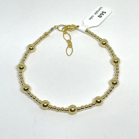 5mm/2mm gold filled bracelet