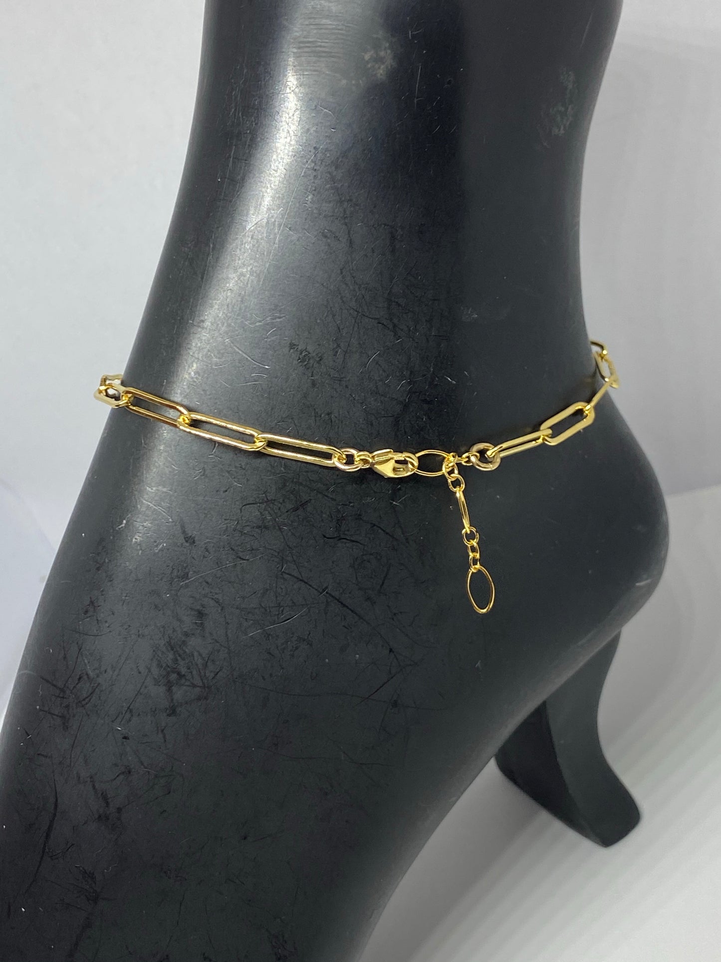 3.8mm Rectangular Link Anklet