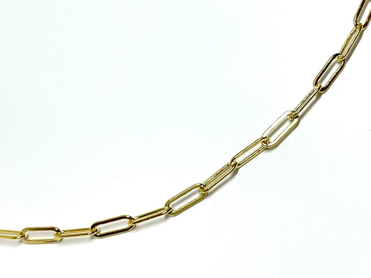 3mm Rectangular Gold Filled Necklace