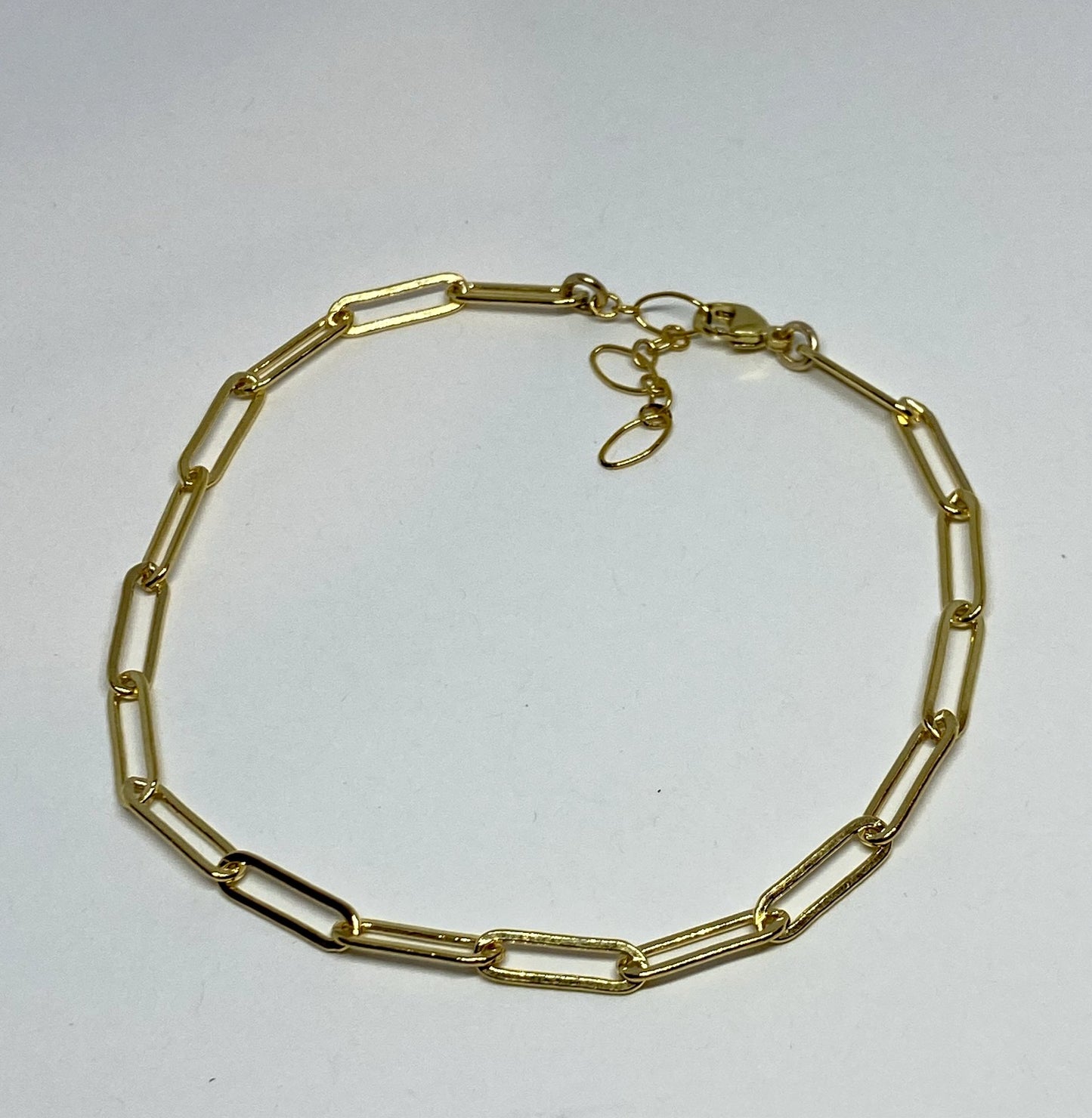 3.8mm Rectangular Link Anklet