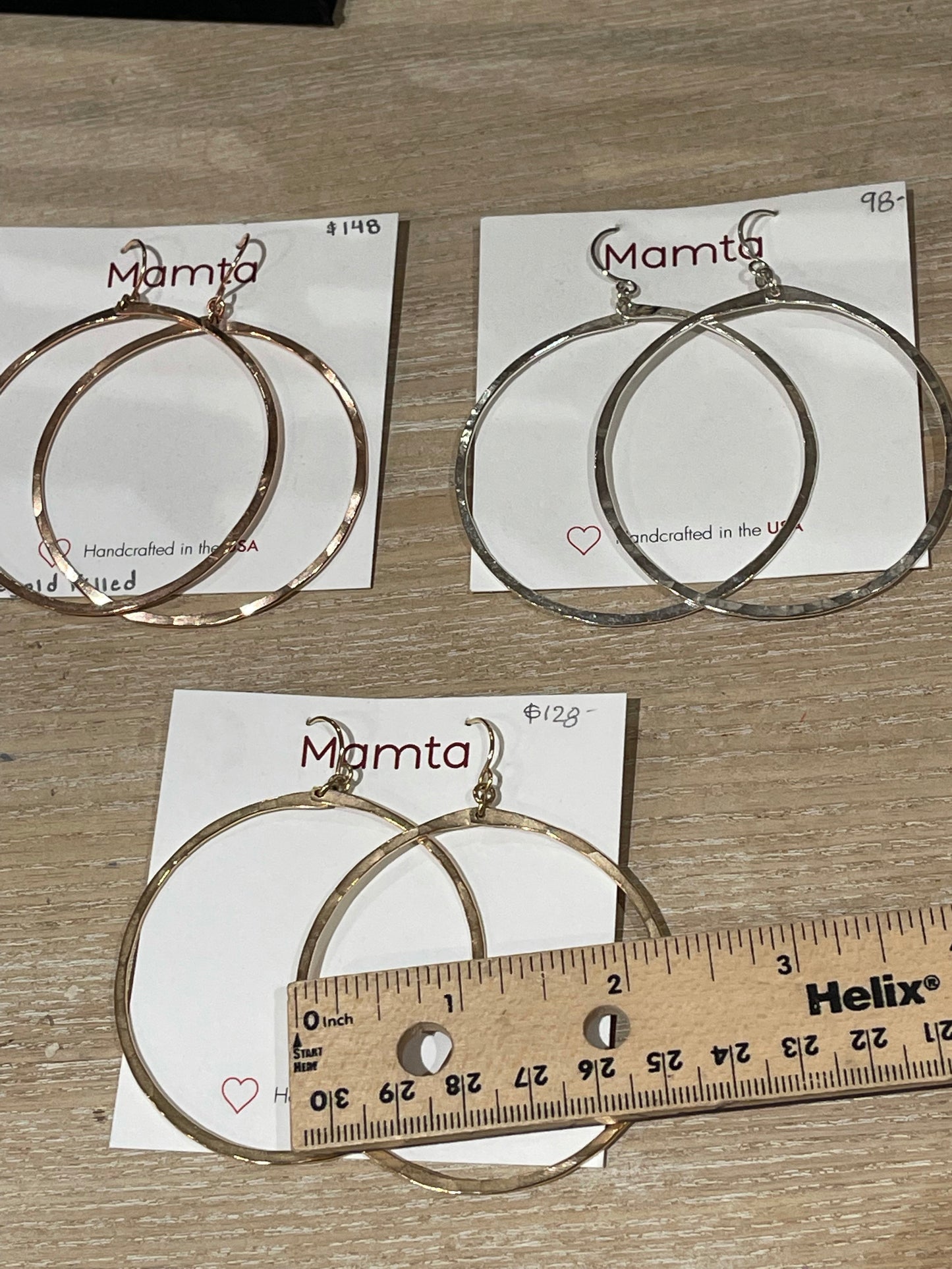 Extra Large 14 gauge Hoops